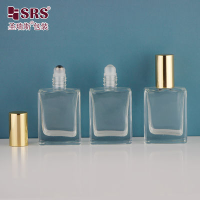 خرید شکل مربع دیواره ضخیم روغن ضروری لوکس شیشه رول آن نمونه بطری 15 میلی لیتر online manufacture