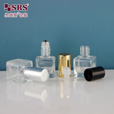 خرید 6 میلی لیتر عطر خالی شکل مربع شیشه شیشه ای فلزی شفاف online manufacture