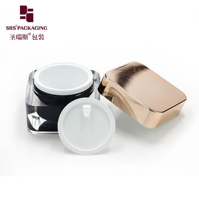 خرید بسته بندی آرایشی لوکس سفارشی کردن کرم صورت ظرف شیشه مربع آکریلیک online manufacture