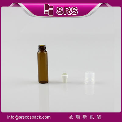 خرید SRS عمده فروشی 5 میلی لیتر بطری شیشه ای رول زرد روی بطری عطر با کاپ پلاستیکی online manufacture