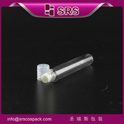 خرید SRS عمده فروشی بطری شیشه ای شفاف 10 میلی لیتر با رول از فولاد ضد زنگ و کاپ PP online manufacture