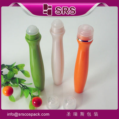 خرید با کیفیت بالا SRS8447-15ml بطری رولر شکل خاص با توپ فلزی برای کرم چشم online manufacture