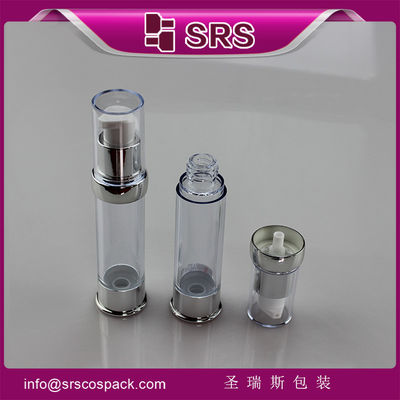 خرید SRS 2015 جدیدترین طراحی پلاستیکی دور شفاف لوکس خالی 15ml 20ml 30ml بطری سرم online manufacture