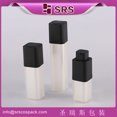 خرید SRS 2015 سبک جدید عمده فروشی 15ml 30ml 50ml مربع آکریلیک پمپ بدون هوا بطری خالی online manufacture