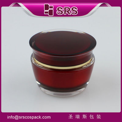 خرید SRS نمونه رایگان پلاستیکی 50ml بازیافت شده مراقبت از پوست شیشه بسته بندی آکریلیک با بند پیچ online manufacture