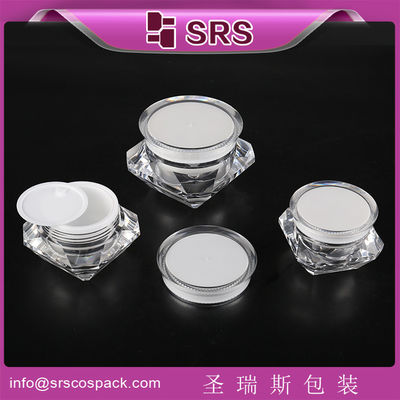 خرید SRS چین تولید کنندگان عمده فروشی 5ml 15ml 30ml 50ml شیشه کریمی آکریلیک الماس پلاستیکی online manufacture