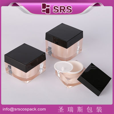 خرید بسته بندی Shengruisi J053-30g 50g 80g شیشه کرم آکریلیک مربع online manufacture