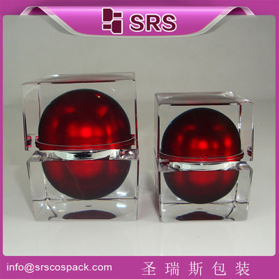 خرید بسته بندی Shengruisi J059-30G 50G بطری کرم آکریلیک مربع online manufacture