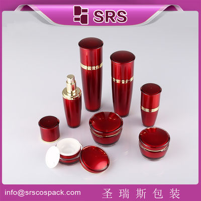 خرید SRS تولید کننده چین بطری لوشن آکریلیک شکل درام پلاستیکی و شیشه کرم ترکیبی online manufacture