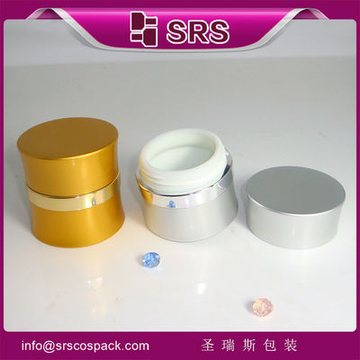 خرید SRS چین بسته بندی آرایشی عمده فروشی آلومینیوم لوکس شیشه های خالی برای استفاده از کرم صورت online manufacture