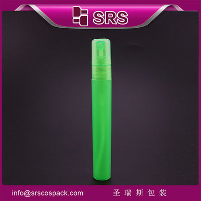 خرید SRS عمده فروشی رنگ طبیعی دور 10ML عطر پلاستیکی ظرف کوچک با پمپ اسپری online manufacture