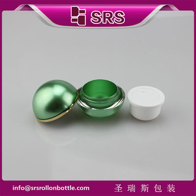 خرید قوطی زیبایی رنگ سبز لوکس، شکل توپ قوطی کرم آکریلیک online manufacture