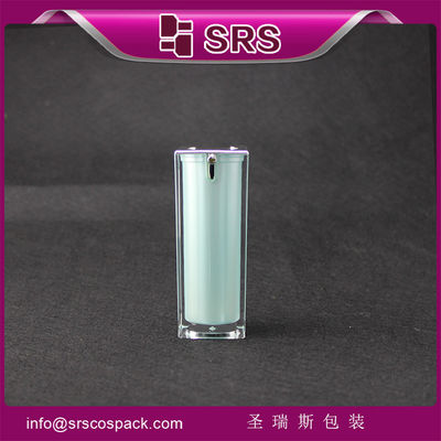خرید بطری لوشن شکل مربع،A050 بطری پمپ بدون هوا 15ml 30ml 50ml online manufacture