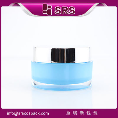 خرید J023 بطری کروم آکریلیک گرد، بطری آرایشی رنگ online manufacture