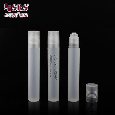 خرید دور شفاف مات درخشان PP PCR پلاستیکی رول استیل توپ ماساژ رول روی بطری 15ml online manufacture