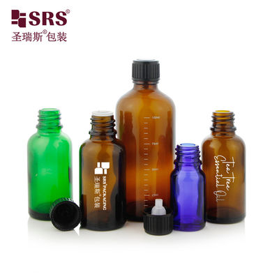 خرید بطری های شیشه ای سفید شفاف آبی سبز نیمه شفاف رنگ با سرپوش پیچ دار online manufacture