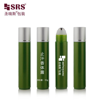 خرید PP PCR بازیافتی بسته بندی های آرایشی خالی پلاستیکی توپ چرخدار دور عمده فروشی بطری 35 میلی لیتر online manufacture