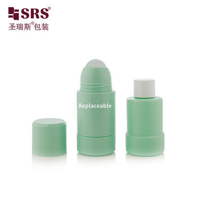 خرید بطری 50 میلی لیتر 75 میلی لیتر پی پی پی PCR بازیافت شده قابل تعویض دو طرفه رولر رول دیودرانت online manufacture