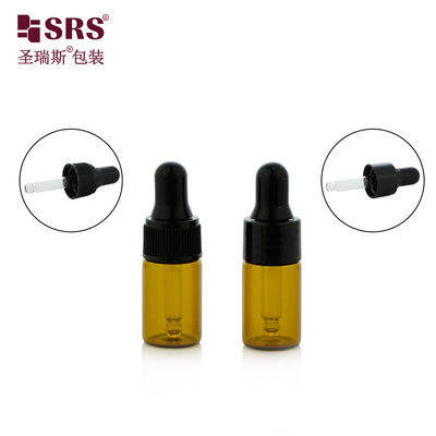 خرید بطری های شیشه ای 3ml 5ml حجم سفر کوچک روغن ضروری پلاستیکی شانه قطره کش online manufacture