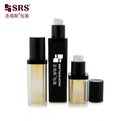خرید PET خالی قابل تعویض دو طرفه شکل مربع رنگ سفارشی سرم صورت بدون هوا بطری 50 میلی لیتر online manufacture