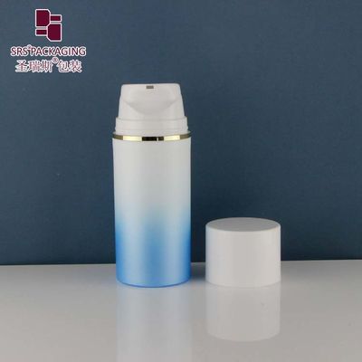 خرید PA601 PP دور محبوب خالی درخشان پلاستیکی بطری پمپ بدون هوا برای بسته بندی لوشن پایه online manufacture