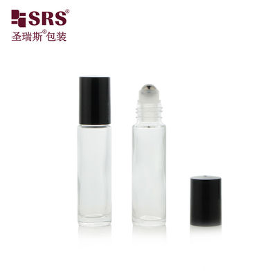 خرید بسته بندی عطر فروشی 10 میلی لیتر شیشه شفاف رول بال روی بطری آزمایش خلاء 100٪ بدون نشت فولاد ماساژ کننده سر برای روغن های ضروری مراقبت از پوست online manufacture