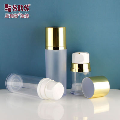 خرید A0215 50ml 120ml 150ml خالی پلاستیک خالی شیک به عنوان بطری لوسیون بدون هوا خلاء مناسب برای استفاده داخلی و خارجی online manufacture