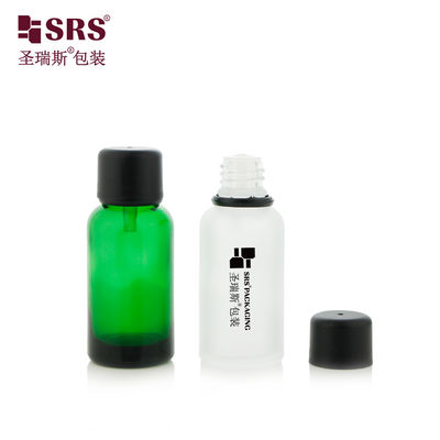خرید G007 بطری شیشه ای گرد با کلاه پیچ دار قطره کش عمودی وارد کنید کلاه ضد دستکاری بسته بندی روغن مایع رنگ سفارشی online manufacture