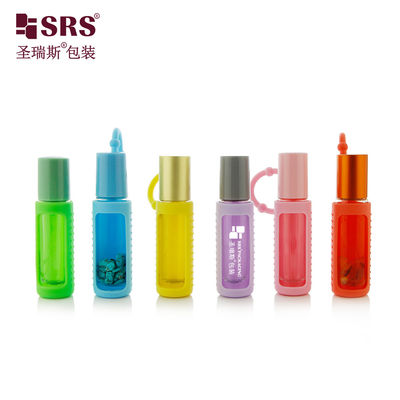 خرید BLPM-10ML لوکس خالی شیشه شفاف رول روی بطری روغن ضروری بسته بندی با پوشش سیلیکون online manufacture