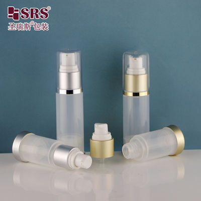 خرید A025 15ml 30ml 50ml PP شفاف درخشان سفارشی ماسک مراقبت از پوست ژل پمپ بدون هوا بطری بسته بندی online manufacture