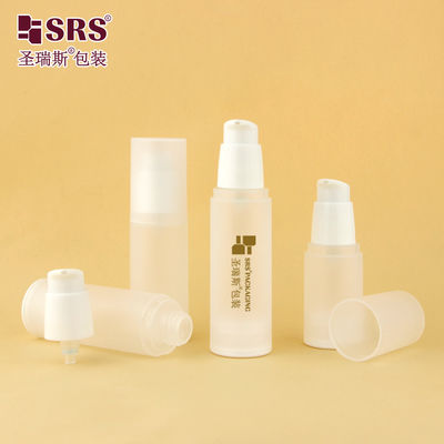 خرید PA0216 20ml 30ml 40ml 50ml PP Matte Glossy In Mold Plastic PP PCR بطری بدون هوا با پمپ لوشن بسته بندی مراقبت از پوست online manufacture