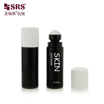 خرید RPPD1-90ML بطری پلاستیکی PP مات سیاه با کاپ مقاوم در برابر کودکان دیوارهای دوگانه بدون نشت برای ژل ضد ترانسپریرانت online manufacture