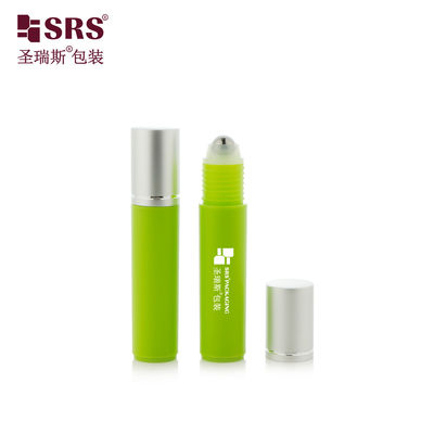 خرید RPA-10ML تزریق مات سبز پلاستیک PP PCR مات با توپ فولادی غلتکی با درپوش آلومینیومی برای مایع ضد خارش online manufacture