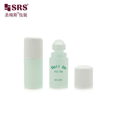خرید RPPC1-60ML شکل سبز گرد PP ضد عرق ژل رول روی بطری ضد عرق بدون نشت CRC Child Resistant Cap online manufacture