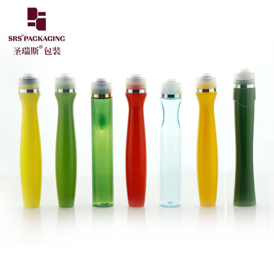 خرید PETG طراحی منحصر به فرد شکل PCR رول روی بطری سفارشی رنگ چشم سرم مایع applicator online manufacture