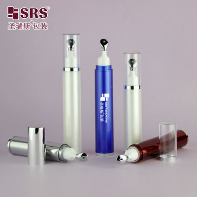 خرید AY005 10ML 15ML  بسته بندی بطری اکریلیک رول آن رولر سر فلزی خالی اپلیکاتور کرم دور چشم سبک پرس بطری online manufacture