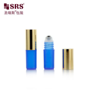 خرید عرضه کننده بسته بندی SRS بطری 3 میلی لیتر گلوله فلزی پلاستیکی با سرپوش فلزی طلایی online manufacture