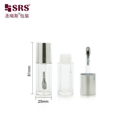 خرید G1185 Skincare Empty Clear Plastic Round Makeup Cute Lipgloss Tube Cosmetic Packaging online manufacture