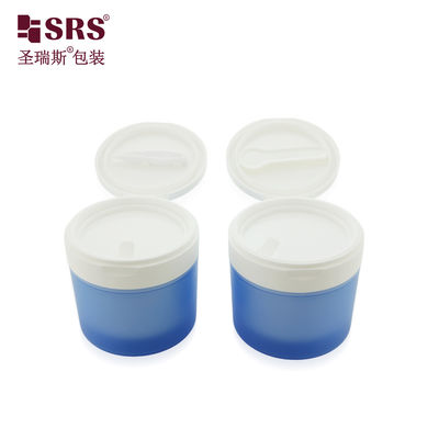 خرید SRS1 120g 150g Luxury Empty Toner Pads Plastic Double Wall PP PCR Jar With Flip Cap Tweezer and Spoon online manufacture