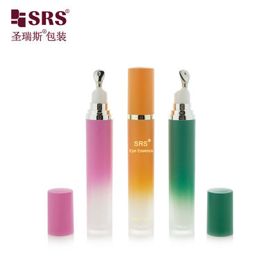 خرید LR001 15ML 20ML Luxury Acrylic Bottle With Metal Applicator Zinc Alloy Material Head For Eye Cream online manufacture