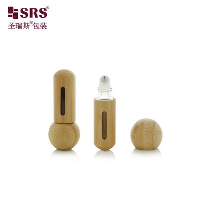 خرید BG-5ML Cute Mini Portable Round Bottom And Round Cap بطری گلوله ای چوبی و چوبی برای عطر روغن های ضروری online manufacture