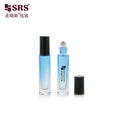 خرید GB1-5ML رنگ گرایدنت آبی رنگ شفاف شیشه رول روی بطری عطری Applicator بدون نشت online manufacture