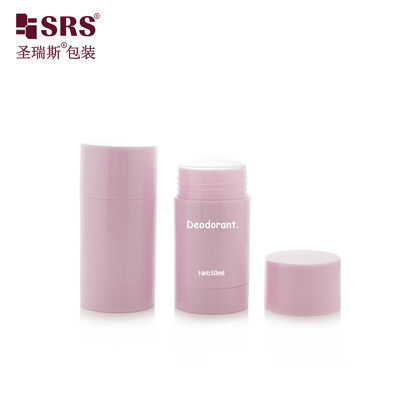 خرید D042 50ML رنگ صورتی سفارشی شکل گرد پلاستیکی دیودورانت چوب ظرف پایین پر کردن online manufacture