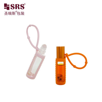 خرید BLPM-10ML دیوار ضخیم شیشه شفاف رول روی بطری با پوشش سیلیکون برای روغن عطر online manufacture