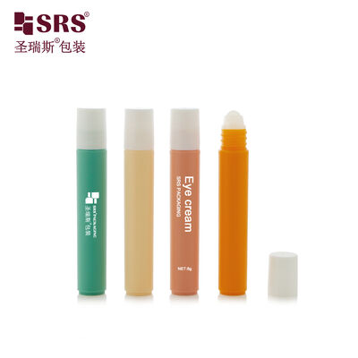 خرید RPP 8ml تزریق رنگ مات پلاستیک PP PCR مواد بازیافتی بطری توپ غلتکی گرد برای ژل درمان آکنه online manufacture