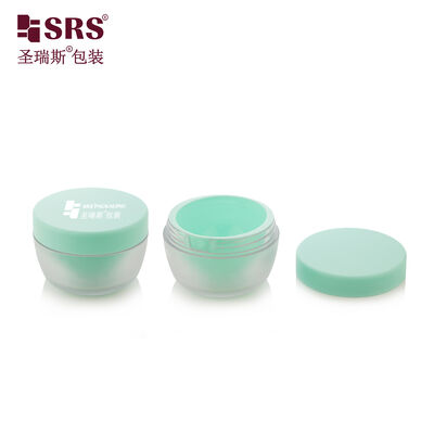 خرید SRSJS 50g خالي رنگ یخ زده بطری بیرونی با تزریق سفارشی سبز بطری داخلی برای کرم روز online manufacture