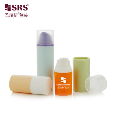 خرید PA0203 15ml 30ml 50ml رنگارنگ تزریق سفارشی رنگ درخشان خلاء شیشه صورت بطری عمده فروشی online manufacture