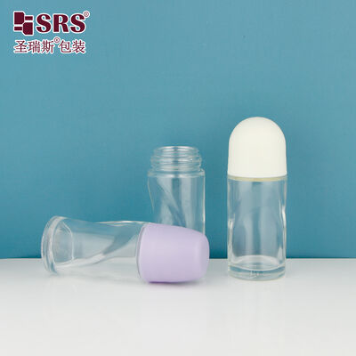 خرید BLPG 50ML 60ML خالی دیواره ضخیم قالب شیشه رول روی بطری برای ژل خنک بدون نشت online manufacture