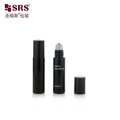 خرید BLPM 10ML رول شیشه ای خالی مشکی روی بطری روغن ضروری بدون نشتی online manufacture