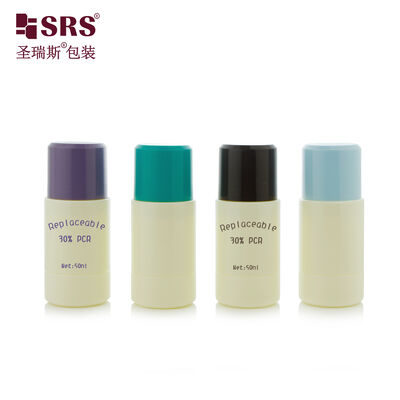 خرید عمده فروشی لوگوی سفارشی بطری غلتکی قابل تعویض 50 میلی لیتر / 70 میلی لیتر بسته بندی غلتکی برای دئودورانت و روغن ضروری online manufacture